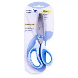 Tijera Ergo Cut 14 Cm Raylu Azul
