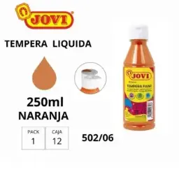 Tempera Jovi 250gr Naranja