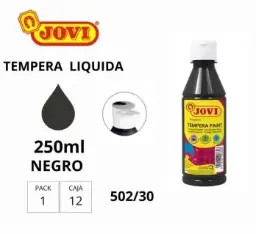 Tempera Jovi 250gr Negro