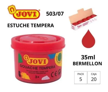 [630070] TÉMPERA JOVI ESCOLAR 35CC BERMELLON
