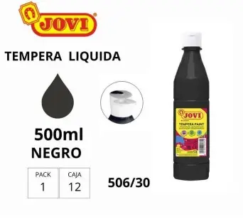 [630241] TÉMPERA JOVI 500GR NEGRO