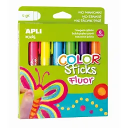 Tempera Solida Apli Fluor 6gr 6 Unidades