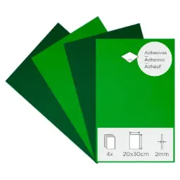 Láminas Goma Eva Primavera Adhesivas 20×30cm 2mm Pack De 4