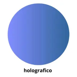 Gomets Círculo Grande Ø 21 Mm Holográfico Azul