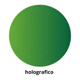 Gomets Círculo Grande Ø 21 Mm Holográfico Verde
