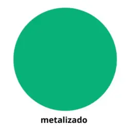 Gomets Círculo Grande Ø 21 Mm Metal Verde