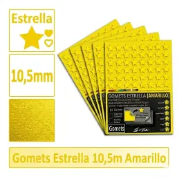Gomets Estrella Ø 10,5 Mm Amarillo