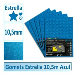 Gomets Estrella Ø 10,5 Mm Azul