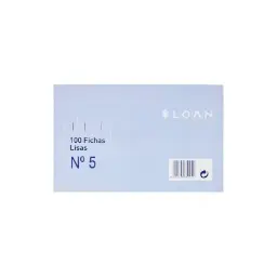 Fichas Rayadas Loan 160 X 220 Mm Nº5