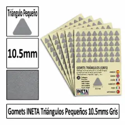 Gomets Triangulo Pequeño Ø 10,5 Mm Gris