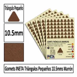 Gomets Triangulo Pequeño Ø 10,5 Mm Marron