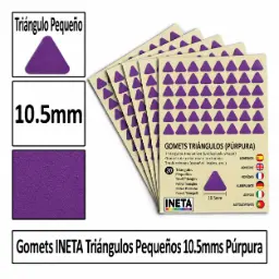Gomets Triangulo Pequeño Ø 10,5 Mm Purpura