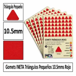 Gomets Triangulo Pequeño Ø 10,5 Mm Rojo