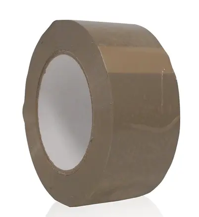 [826096] PRECINTO DE EMBALAJE PVC MARRON 66M×50MM