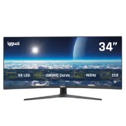 Monitor Curvo Iggual 34" Uwqhd 165 Hz 1 Ms – Igg319543