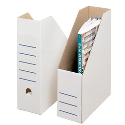 Revistero Boxer Makro Carton Blanco