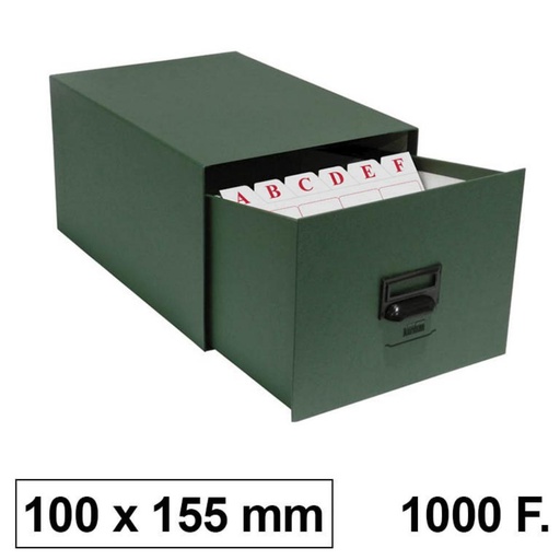 [180331] FICHERO KARMAN CARTÓN 100X155MM PARA 1000 FICHAS Nº2