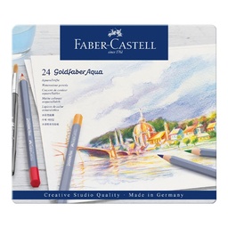 Estuche Metálico Faber-Castell Goldfaber 24 Ecolápices Acuarelables