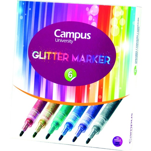 [081428] ROTULADOR CAMPUS GLITTER 1MM