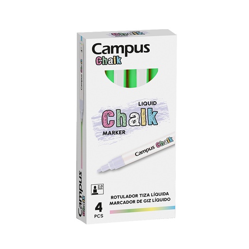 [081690] ROTULADOR CAMPUS TIZA LIQUIDA VERDE NEON