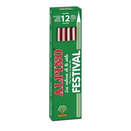 Lapices Alpino Unicolor Marron 12 Unidades