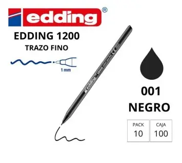 [080204] ROTULADOR EDDING 1200 NEGRO