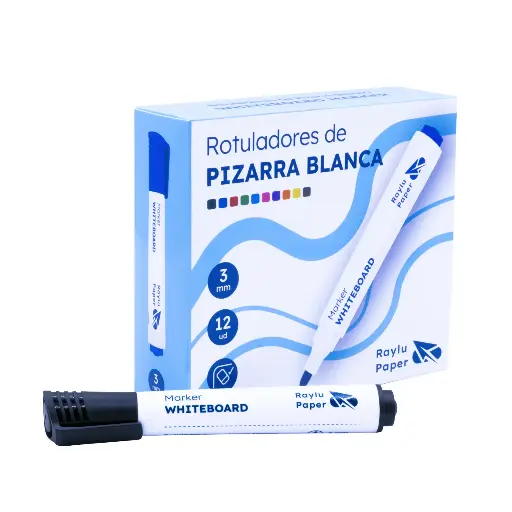 [081440] ROTULADOR DE PIZARRA BLANCA NEGRO RAYLU FLOW 