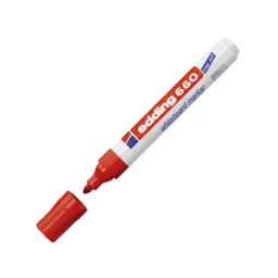 Rotulador Edding Pizarra Blanca 660 Rojo