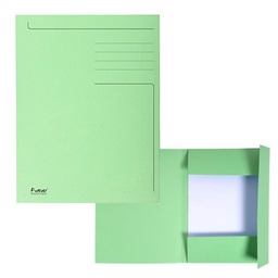 Subcarpeta Forever 3 Solapas Carton Reciclado 280gr A4 Verde