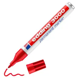 Rotulador Edding 3000 Rojo