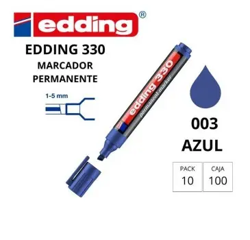 [120121] ROTULADOR EDDING PERMANENTE 330 AZUL