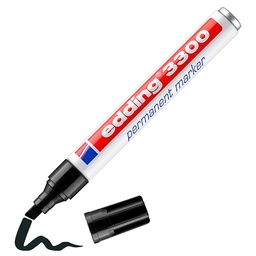 Rotulador Edding 3300 Negro Punta Biselada