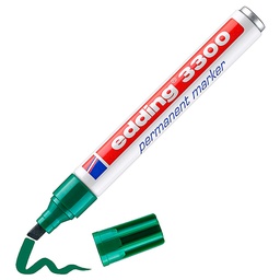 Rotulador Edding 3300 Verde Punta Biselada