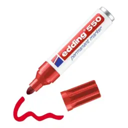 Rotulador Edding 550 Rojo