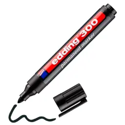 Rotulador Edding 300 Negro Punta Cónica 1,5-3 Mm