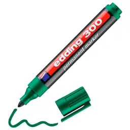 Rotulador Edding 300 Verde Punta Cónica 1,5-3 Mm