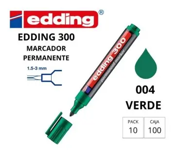 [120116] ROTULADOR EDDING PERMANENTE 300 – PUNTA CÓNICA 1,5-3 MM VERDE