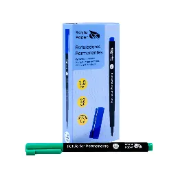 Rotulador Permanente Raylu Paper Data Pen Medio 1 Mm Verde
