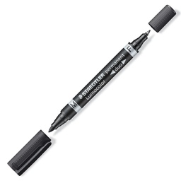 Rotulador Staedtler Lumocolor Permanente Duo 348 Negro