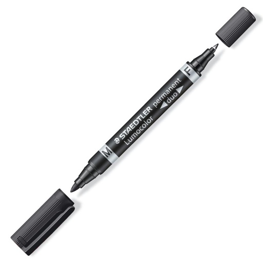 [081571] ROTULADOR STAEDTLER LUMOCOLOR PERMANENTE DUO 348 NEGRO