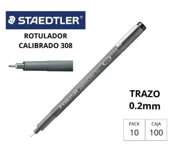 [080221] ROTULADOR CALIBRADO STAEDTLER NEGRO 0,2 MM 308-02-9