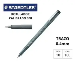 Rotulador Calibrado Staedtler Negro 0,4mm  308-04-9