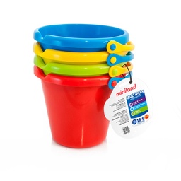 Cubo Miniland 19 Cm Pack 4 Uds