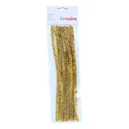 Limpiapipas Chenilla Oro 4mmx30cm Pack 50u