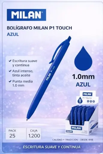 [120044] BOLÍGRAFO MILAN P1 TOUCH AZUL