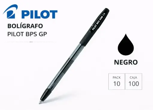 [080124] BOLÍGRAFO PILOT BPS GP NEGRO