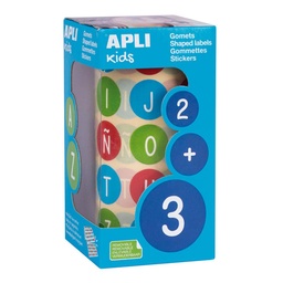 Gomets Apli Circulo 20 0 Abecedario Mayusculas Rollo