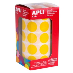 Gomets Apli Circulo 20,0 Amarillo Rollo