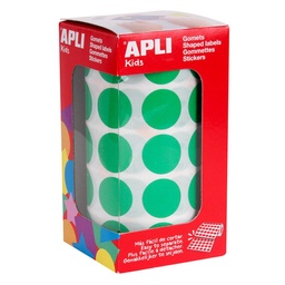 Gomets Apli Circulo 20,0 Verde Rollo