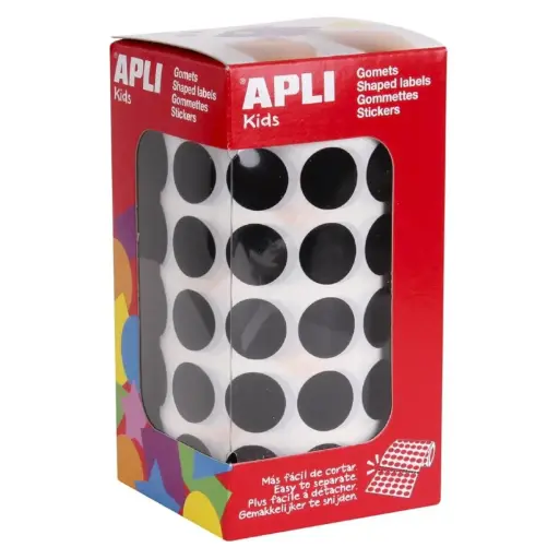 [650294] GOMETS APLI CIRCULO 20MM NEGRO ROLLO